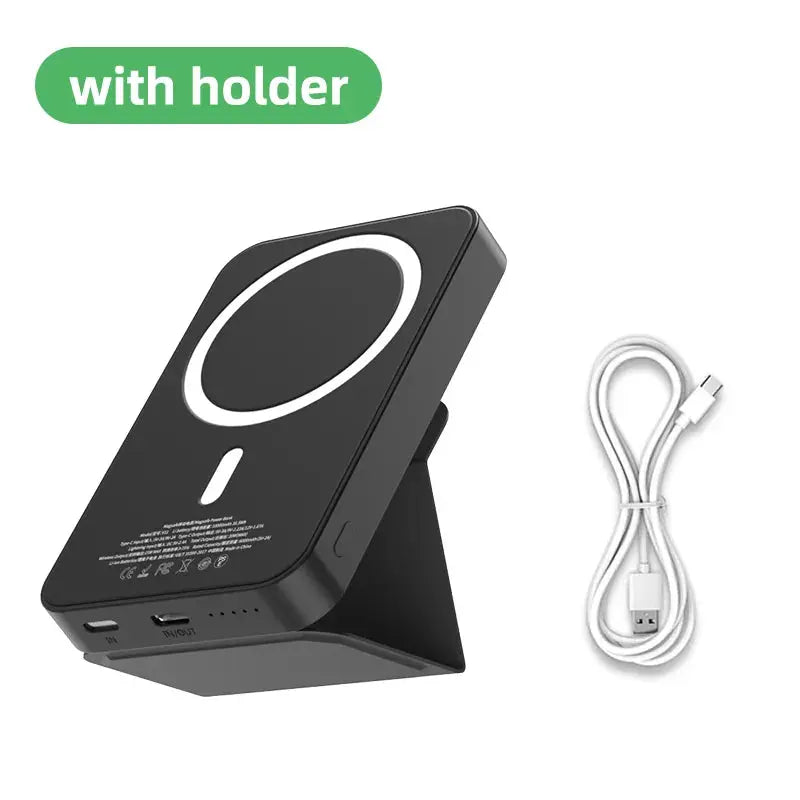 Batería Externa magnética de 10000mAh, cargador inalámbrico de 20W y 5000mAh, Mini Powerbank para iPhone 14, 13 Pro alidrosip