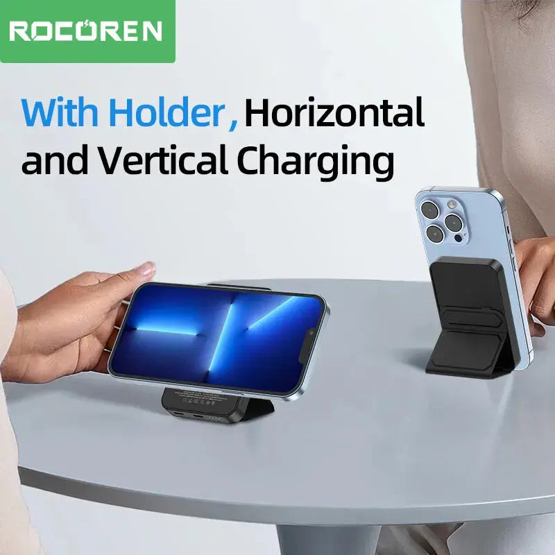 Batería Externa magnética de 10000mAh, cargador inalámbrico de 20W y 5000mAh, Mini Powerbank para iPhone 14, 13 Pro alidrosip