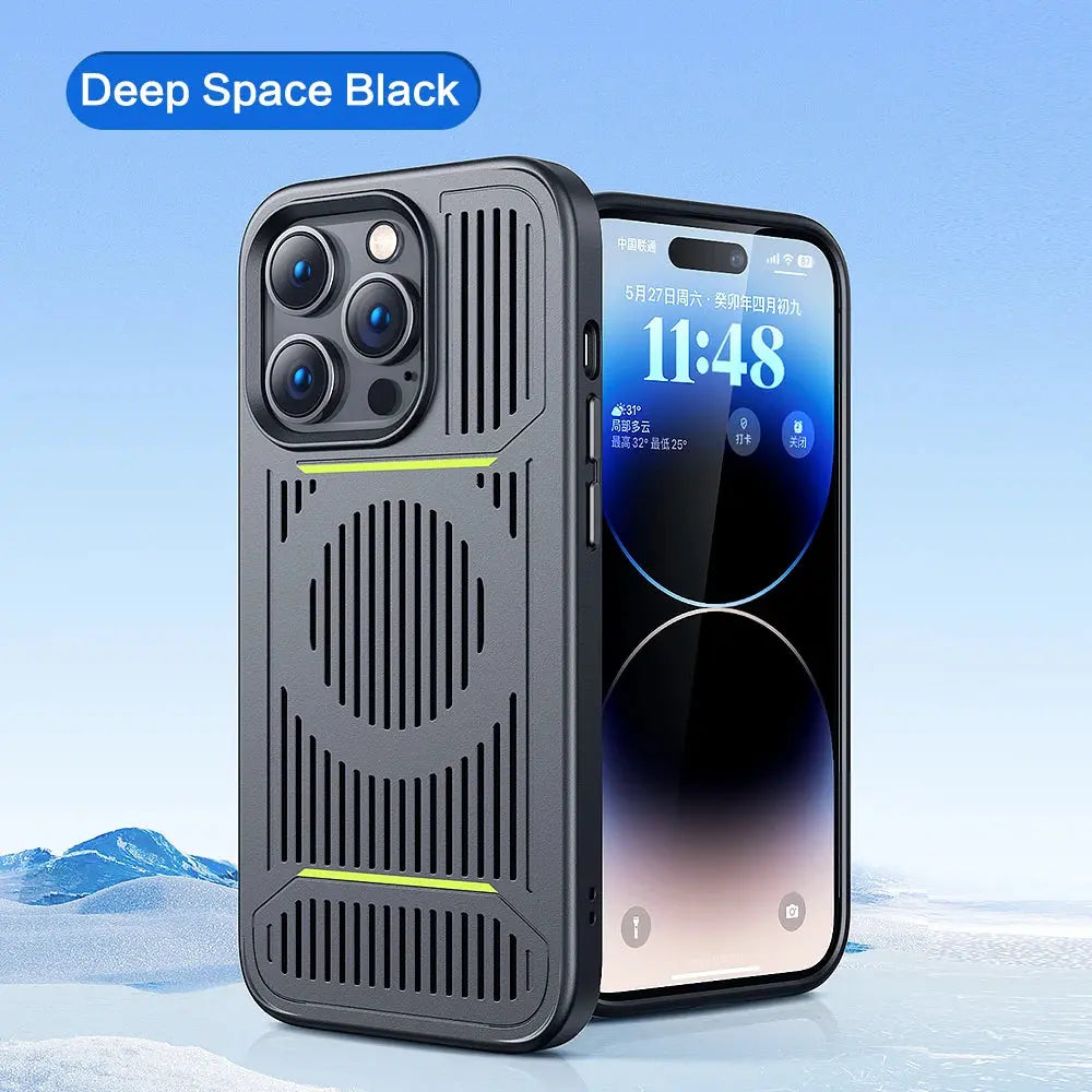 Funda de metal smart devil  para iPhone: Estilo y Protección Avanzada - La zona Apple