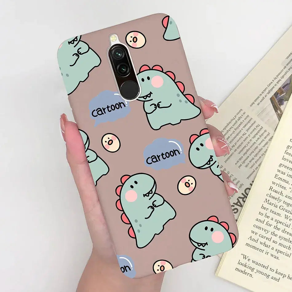 Soft Case For Xiaomi Redmi 8 Case Silicone Fundas Phone Back Cover For Redmi8 Case Flower Love Heart Bumper For Xiaomi Redmi 8 - La zona Apple