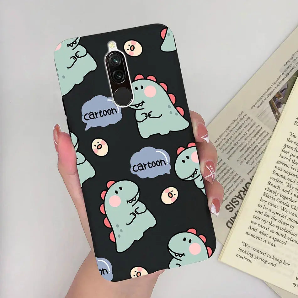 Soft Case For Xiaomi Redmi 8 Case Silicone Fundas Phone Back Cover For Redmi8 Case Flower Love Heart Bumper For Xiaomi Redmi 8 - La zona Apple