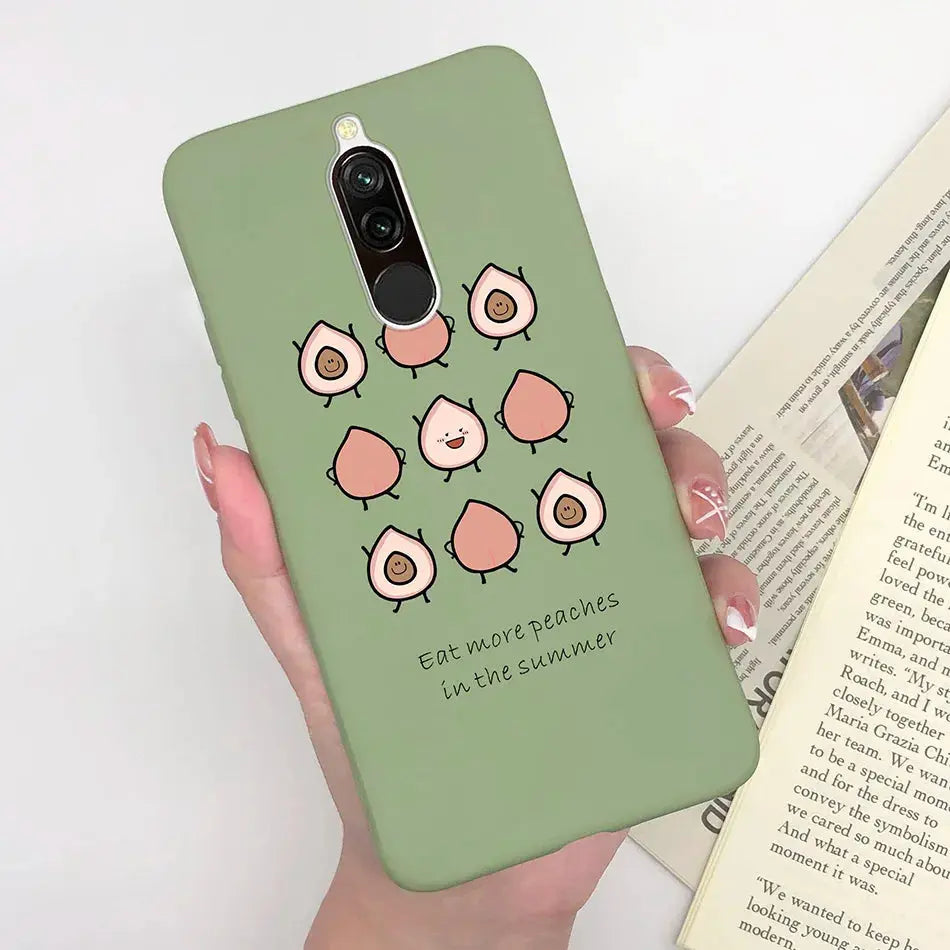 Soft Case For Xiaomi Redmi 8 Case Silicone Fundas Phone Back Cover For Redmi8 Case Flower Love Heart Bumper For Xiaomi Redmi 8 - La zona Apple