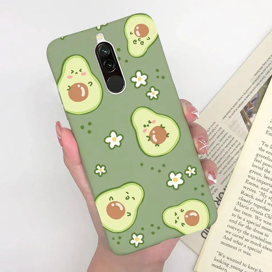 Soft Case For Xiaomi Redmi 8 Case Silicone Fundas Phone Back Cover For Redmi8 Case Flower Love Heart Bumper For Xiaomi Redmi 8 - La zona Apple