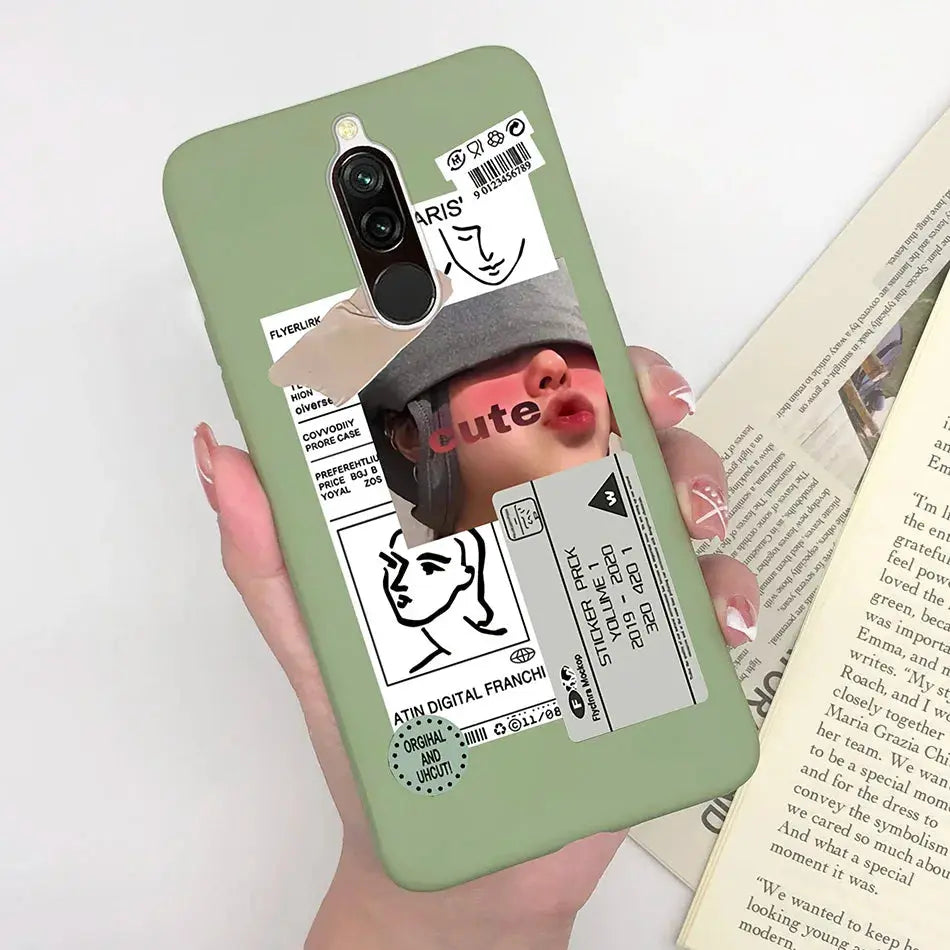 Soft Case For Xiaomi Redmi 8 Case Silicone Fundas Phone Back Cover For Redmi8 Case Flower Love Heart Bumper For Xiaomi Redmi 8 - La zona Apple