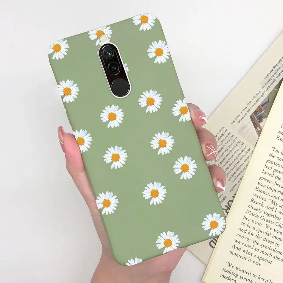 Soft Case For Xiaomi Redmi 8 Case Silicone Fundas Phone Back Cover For Redmi8 Case Flower Love Heart Bumper For Xiaomi Redmi 8 - La zona Apple