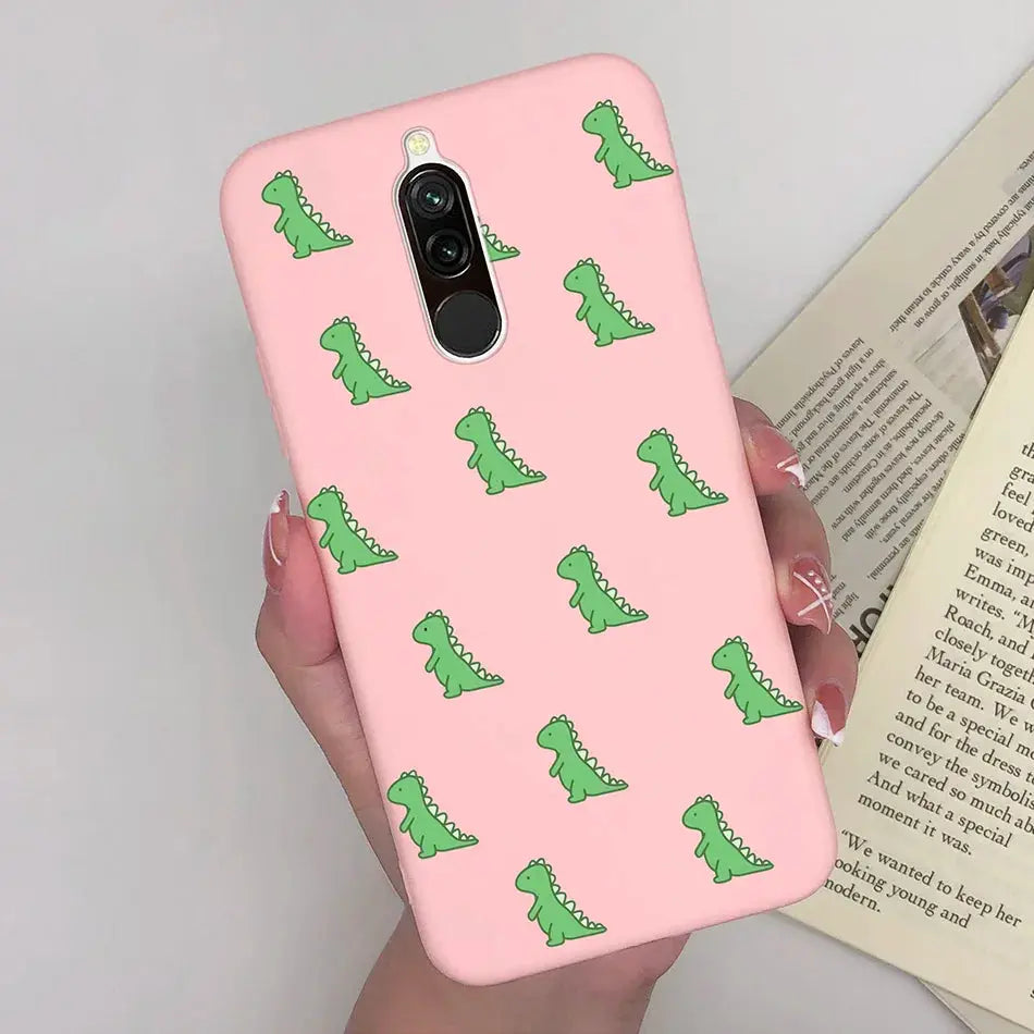 Soft Case For Xiaomi Redmi 8 Case Silicone Fundas Phone Back Cover For Redmi8 Case Flower Love Heart Bumper For Xiaomi Redmi 8 - La zona Apple