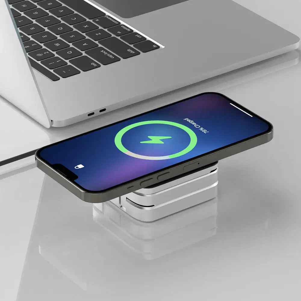 Soporte de cargador inalámbrico magnético plegable 3 en 1 para iPhone 14, 13, 12 Pro/Max/Plus, AirPods 3/2 alidrosip