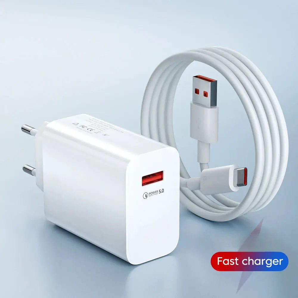 USB Charger Fast Charging QC3.0 USB C Cable Type C Cable Mobile Phone Charger For iPhone Huawei Samsung Xiaomi Quick Charge - La zona Apple