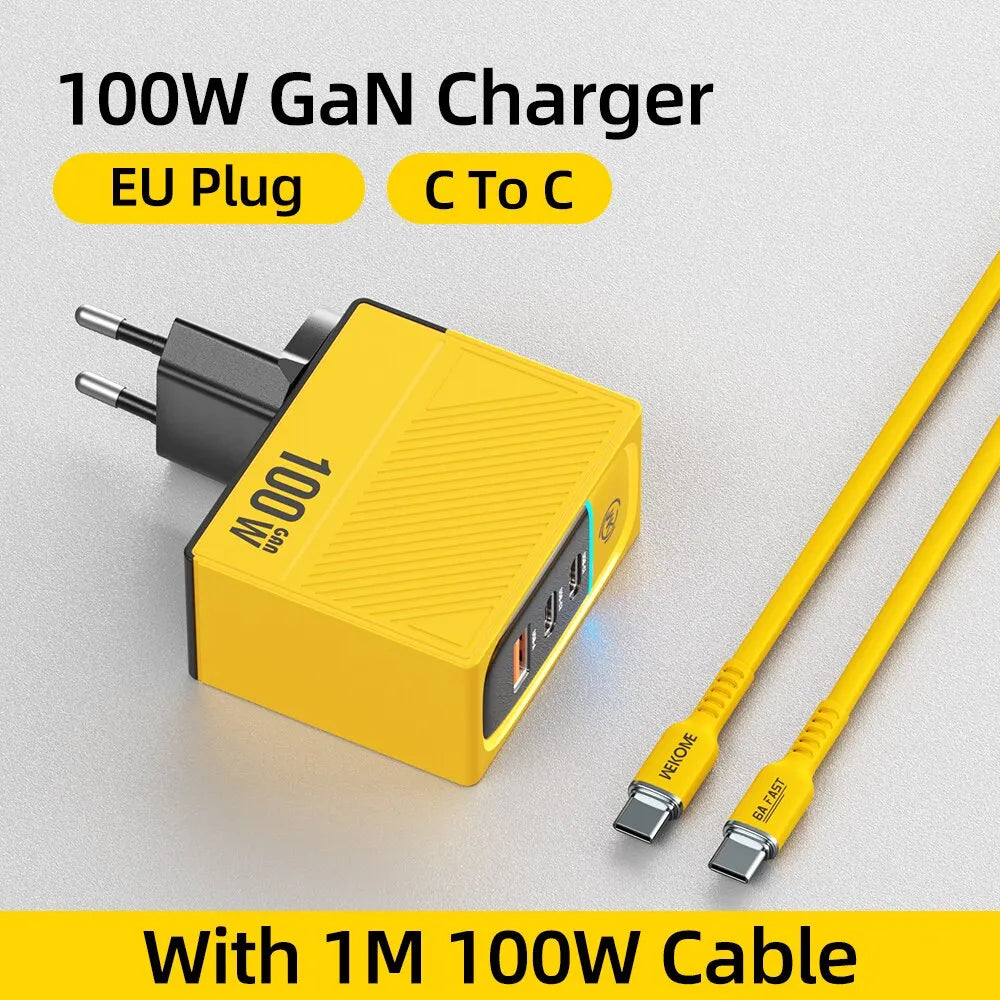WEKOME-cargador tipo C GaN de 100W - La zona Apple