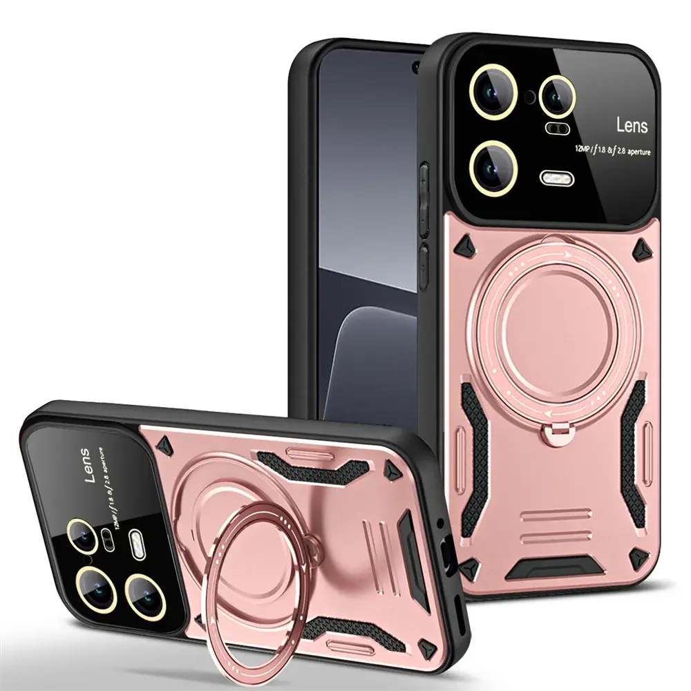 YouDun-funda de teléfono para XIAOMI 13 PRO, carcasa multifuncional con anillo de soporte oculto, parachoques magnético Magsafe, PC, TPU, a prueba de golpes - La zona Apple