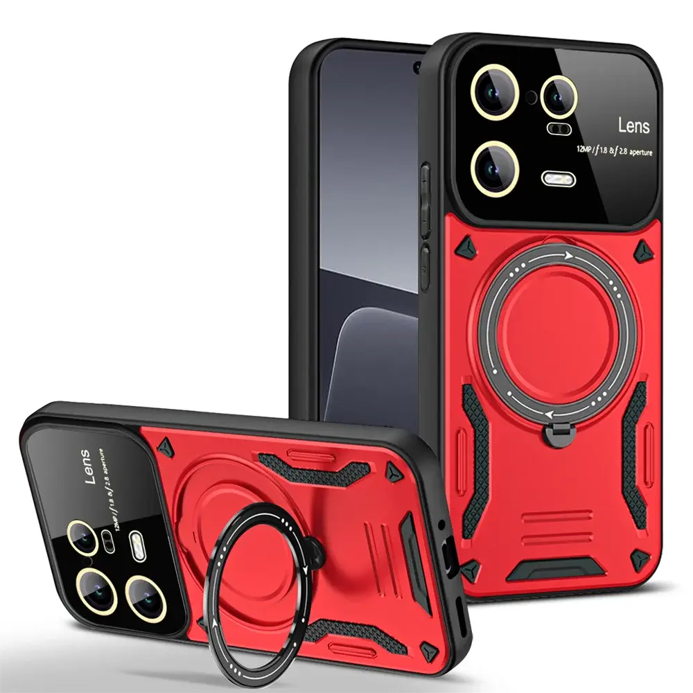 YouDun-funda de teléfono para XIAOMI 13 PRO, carcasa multifuncional con anillo de soporte oculto, parachoques magnético Magsafe, PC, TPU, a prueba de golpes - La zona Apple