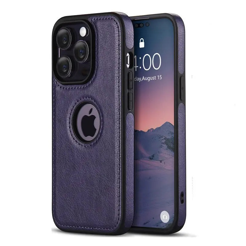 Slim PU Leather Case for iPhone La zona Apple