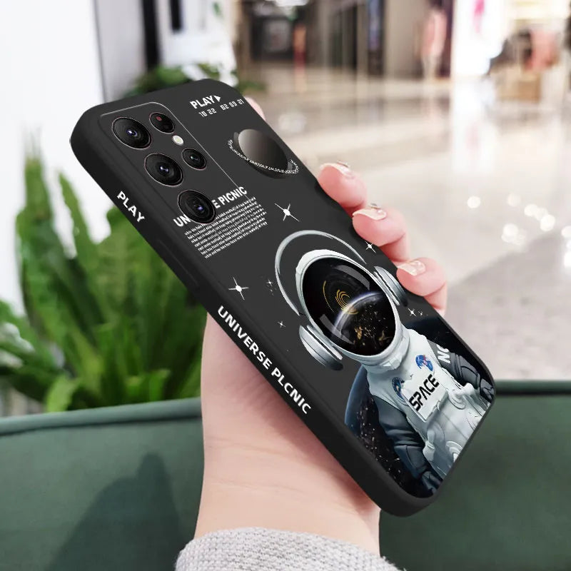 Funda de Silicona con Diseño de Ángel Astronauta para Samsung Galaxy - La zona Apple